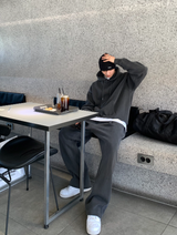 Nade Pigment Double Middle Hoodie (High Quality)