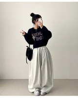 ウェンリフロントサイドピンタックトレーニングワイドパンツ