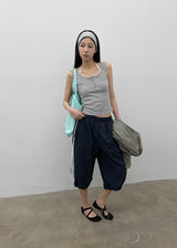 [MADE] Lunel Snap Ribbed Sleeveless Top