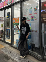 パネル デニム カーペンター パンツ