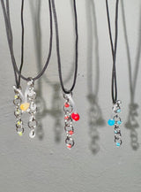 Pierced beads choker (4color)