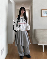 Benki Vintage One-Shoulder Sweatshirt