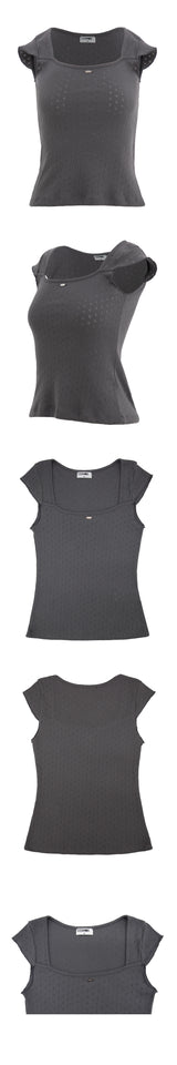 デイジーTシャツ_GREY