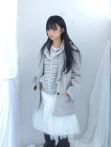 Hairy cream jacket