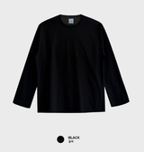 [ Self-made ] シグネチャーエッセンシャルオーバーフィットプレーンロングスリーブTシャツ