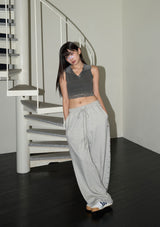 (4th reorder) stud twinkle jogger pt - grey