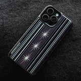 D.O.S ストライプフォンケース(Obsidian Gray Purple)