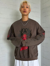 VENTIQUE ピグメントグラマースウェットシャツ2カラー