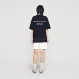 24FW BRUSHING TEETH GIRL BABY FACE SHORT SLEEVE T-SHIRT (OVERSEAS EXCLUSIVE) BLACK