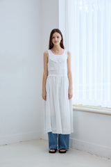 LACE LAYERED LONG DRESS