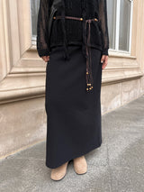  Still Line Long Maxi Banding Skirt (2 colors)
