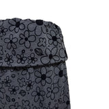 (2color) Flower Fold-Over Banding Long Skirt