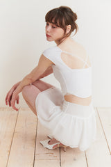 JADE BACKLESS TOP white