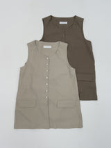 Momento Linen Long Vest