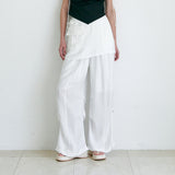 LAYERED SKIRT PANTS / WHITE