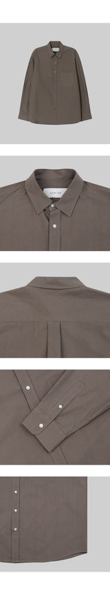 ベーシックコットンシャツ [Mocha]