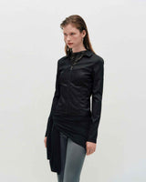 Layered Wrap Tie _ BLACK