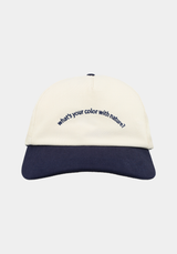 slogan 5P ball cap / ivory navy