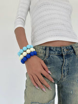 Color ball bold bangle(3color)