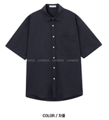 Cool Basic Semi-Over Short Sleeve Shirt