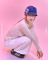 Flower Denim Hat
