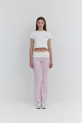【MADE】 Roll-Up Flare Pants_Pink