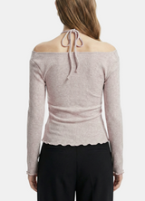 [Brushed] Roa Off-Shoulder Wool Tee