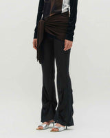 Sheer Layering Pants _ BLACK