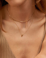 [Worn by Nichkhun, Umji, Seo Eun-kwang] Smooth Twist Pendant 925 Silver Necklace N038-03G