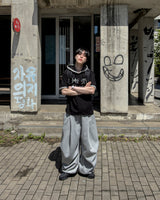 ロベンピンタックカーブドスウェットパンツ