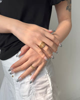 [MADE] Matte Layered Ring (gold)