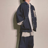 reverse Terry Pocket Denim Jacket_blue