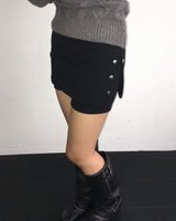 Snap skirt pants