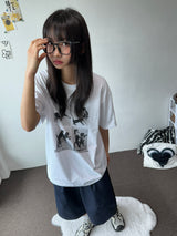 Back Two Pocket Belt Stitch Denim Bermuda Shorts 2color