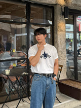 Ber balloon denim pants