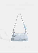 Star Print Ribbon Shirred Shoulder Bag - 2026 New Star Print Point Bag