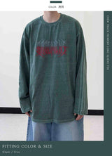クルー トラック ピグメント ロングスリーブ Tシャツ