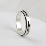 SVR-S618 AB6IX Jeon Woong wears silver Sliver 925 stone couple friendship silver ring