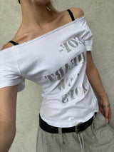 コイハート ボートネックスリムTシャツ(3color)