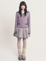 star midi volume skirt