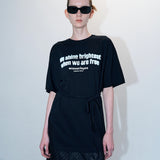 Box tied tee black
