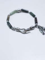 All surgical steel bamboo cylinder bracelet