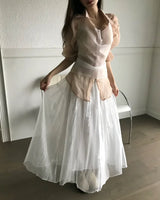 atine pearl - satin light long sk