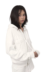 [ Pre-order ] 09ナンバリングフーディドジップアップ ホワイト