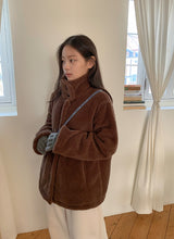 Vilkans High Neck Wool Half Coat