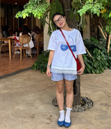 マ・シェリーレースTシャツ ホワイト