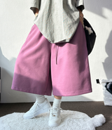 CARPENTER HIP PATCH バルーンワイドバミューダ 🩵🎀🤍🩶🖤5COLOR