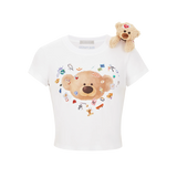 13DE MARZO Bear Stickers Top