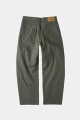 セミカーブヘリンボーンツイルパンツ (Khaki)