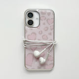 【MADE】 (silver.ver) Leopard knit epoxy case
